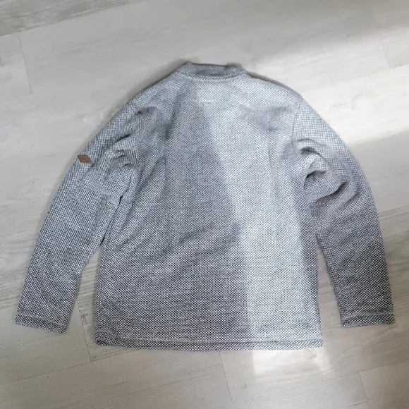 Orvis Black and White Quarter Zip Sweater Classic Design With Fleece Lined - Picture 7 of 7